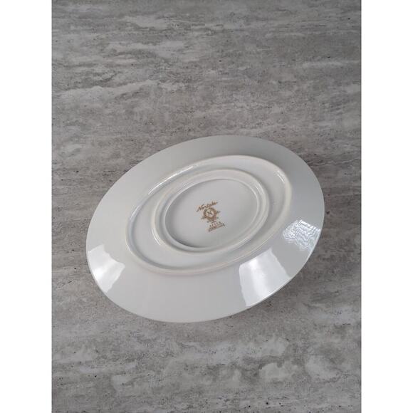 Noritake Gravy Boat Snowville With Attached‎ Under Plate - Picture 6 of 8